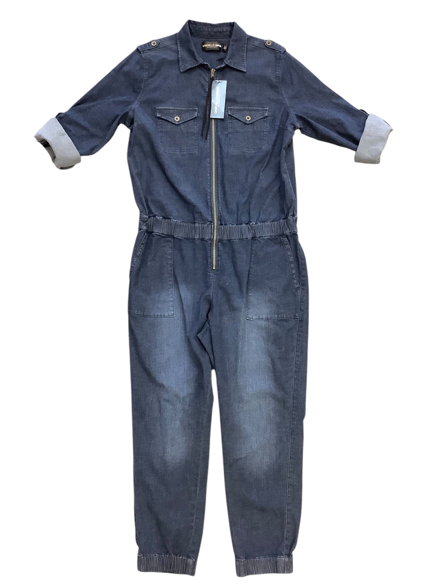 Jumpsuit By Clothes Mentor In Blue, Size: L