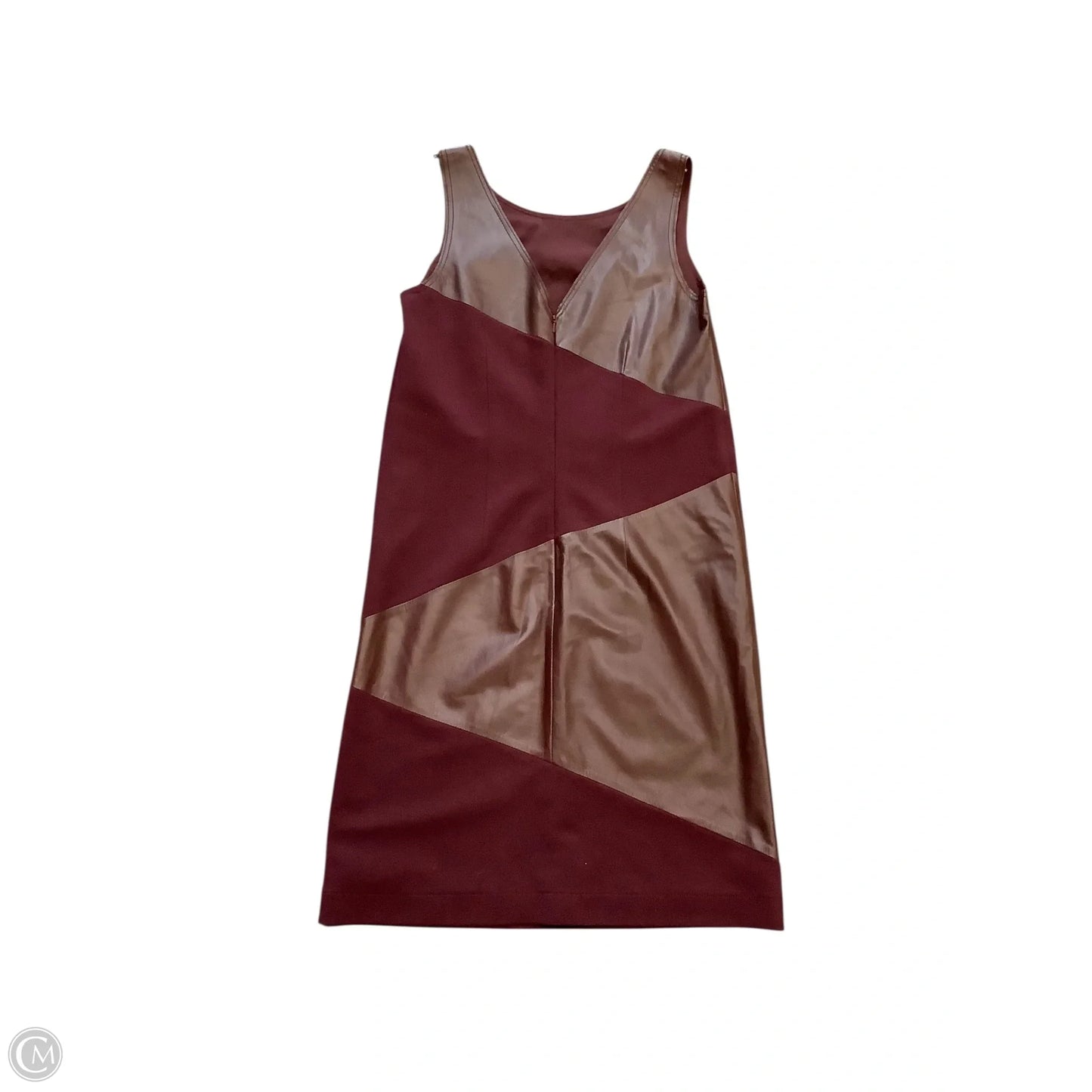 Dress Casual Midi By Worth Ny In Maroon, Size: S