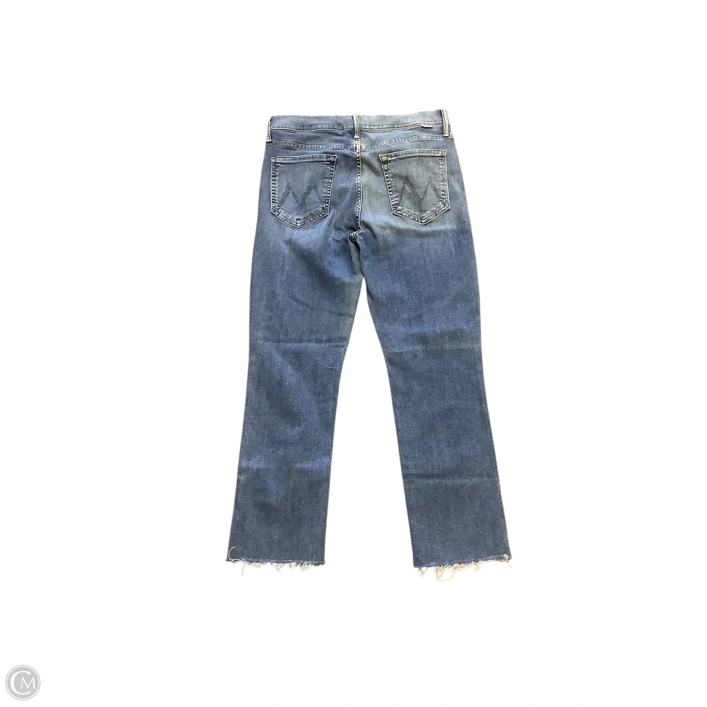 Jeans Straight By Mother In Blue Denim, Size: 4