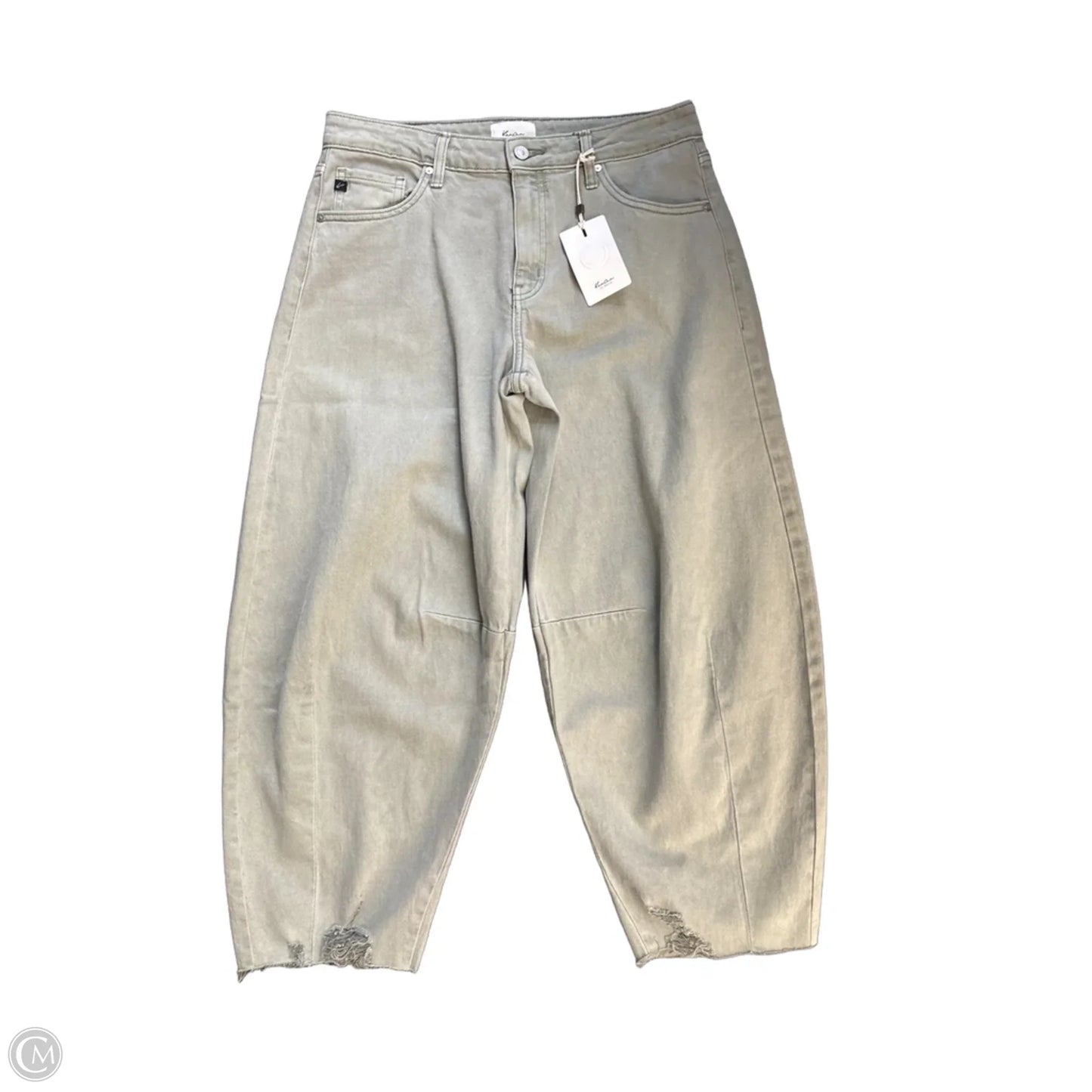 Jeans Cropped By Kancan In Green, Size: 12