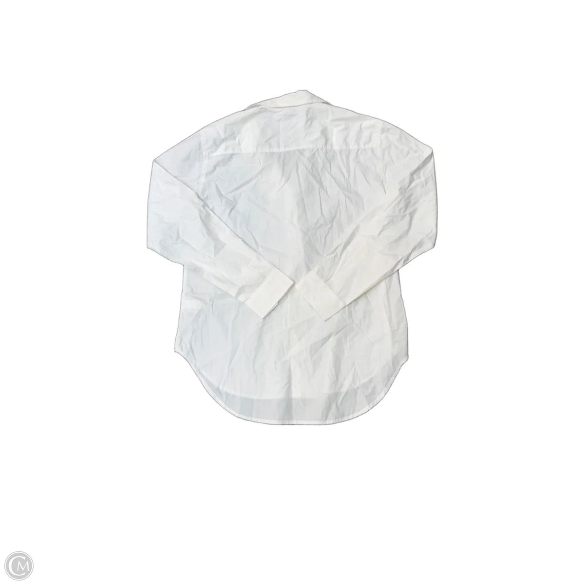 Top Long Sleeve By Quince In White, Size: M