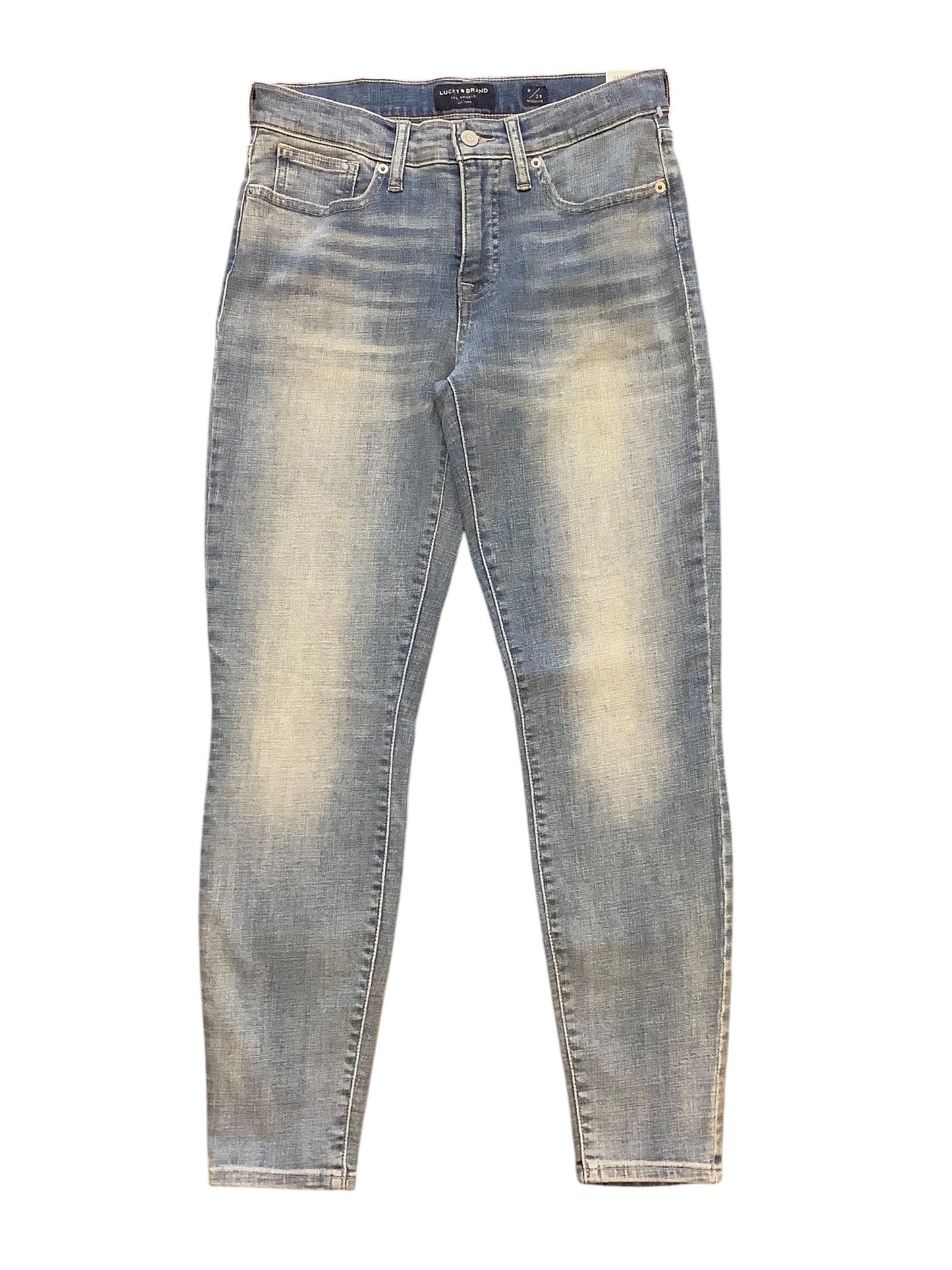 Jeans Skinny By Lucky Brand In Blue Denim, Size: 8