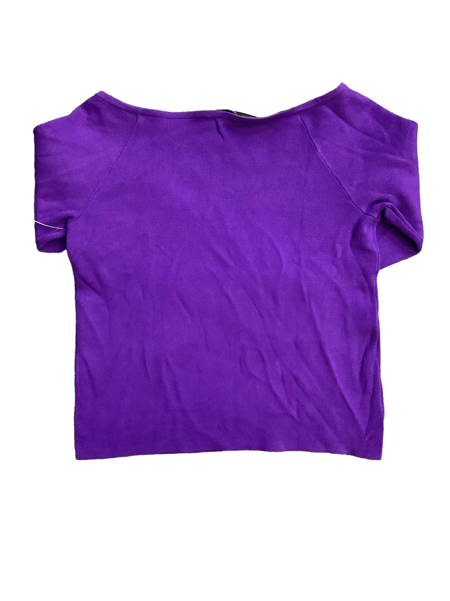 Top Long Sleeve By Ann Taylor In Purple, Size: L