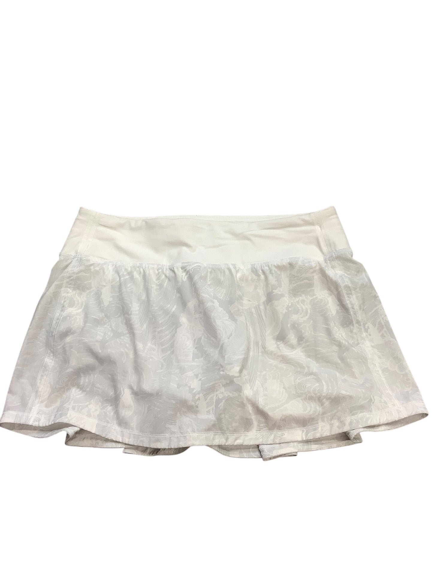 Athletic Skort By Lululemon In White, Size: 6