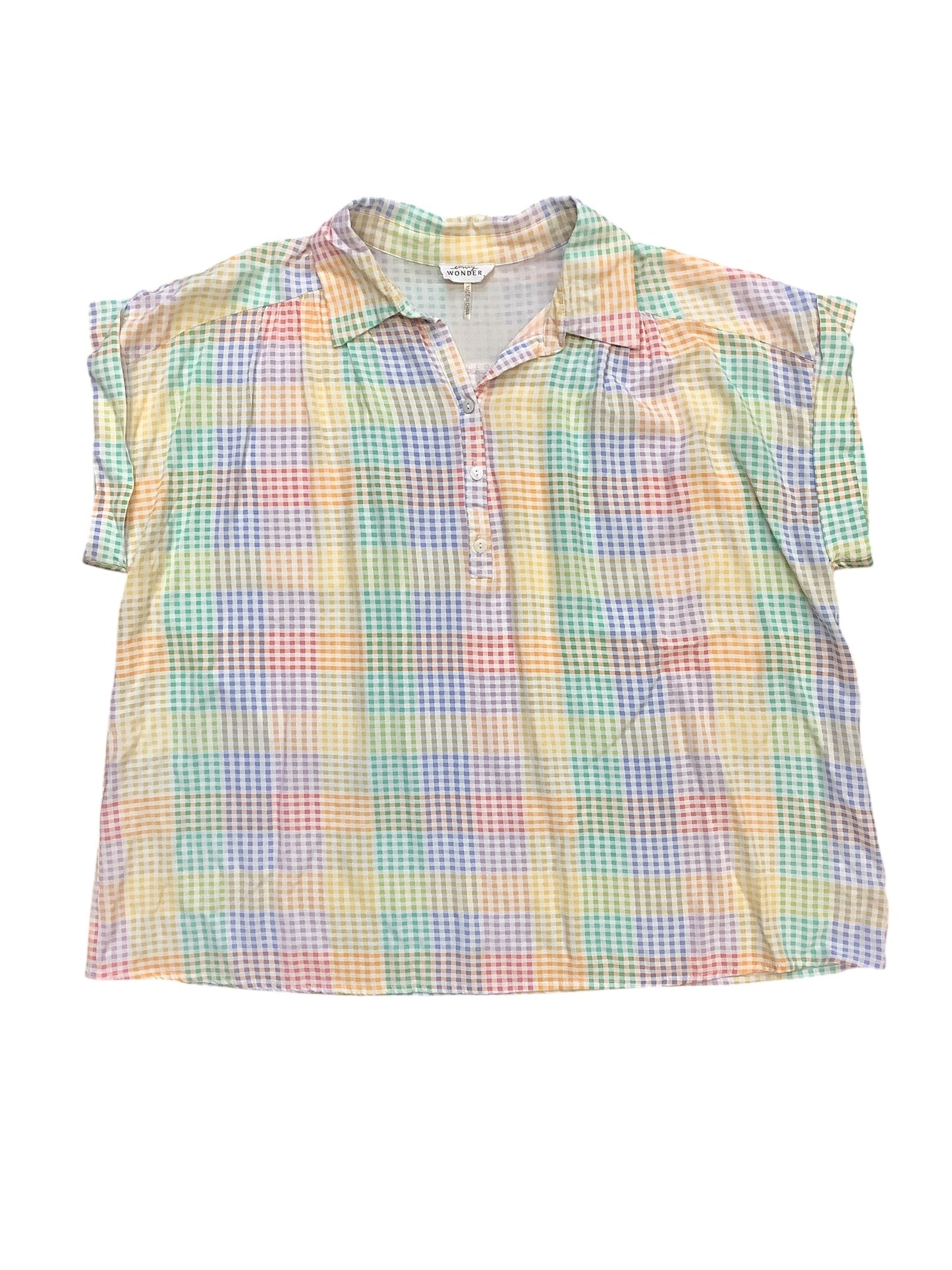 Top Short Sleeve By Cmc In Multi-colored, Size: 2x