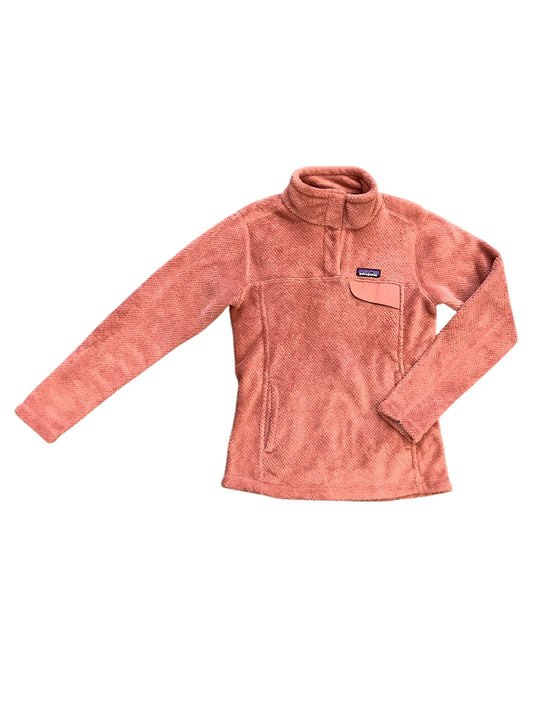 Jacket Fleece By Patagonia In Peach, Size: Xs