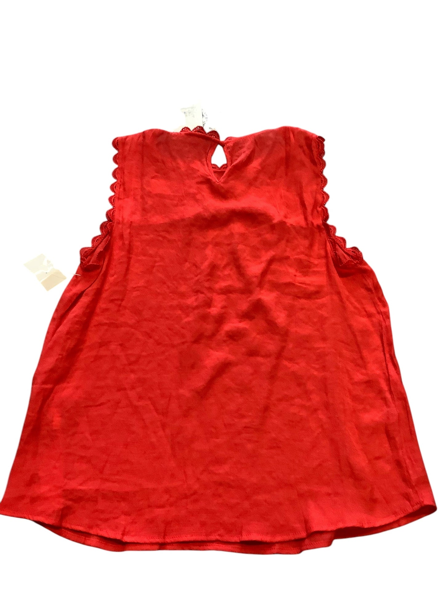 Top Sleeveless By Mine In Red, Size: L