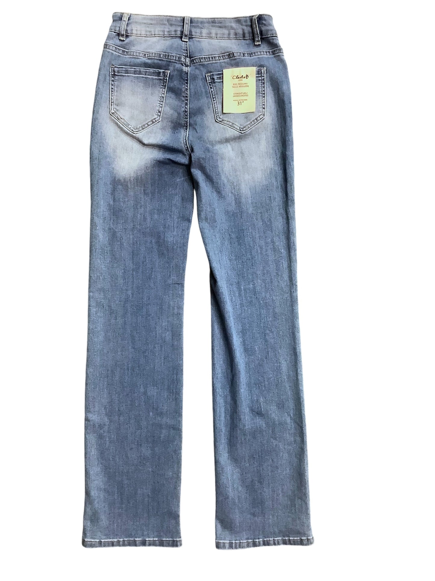 Jeans Straight By Charlie B In Blue Denim, Size: 0