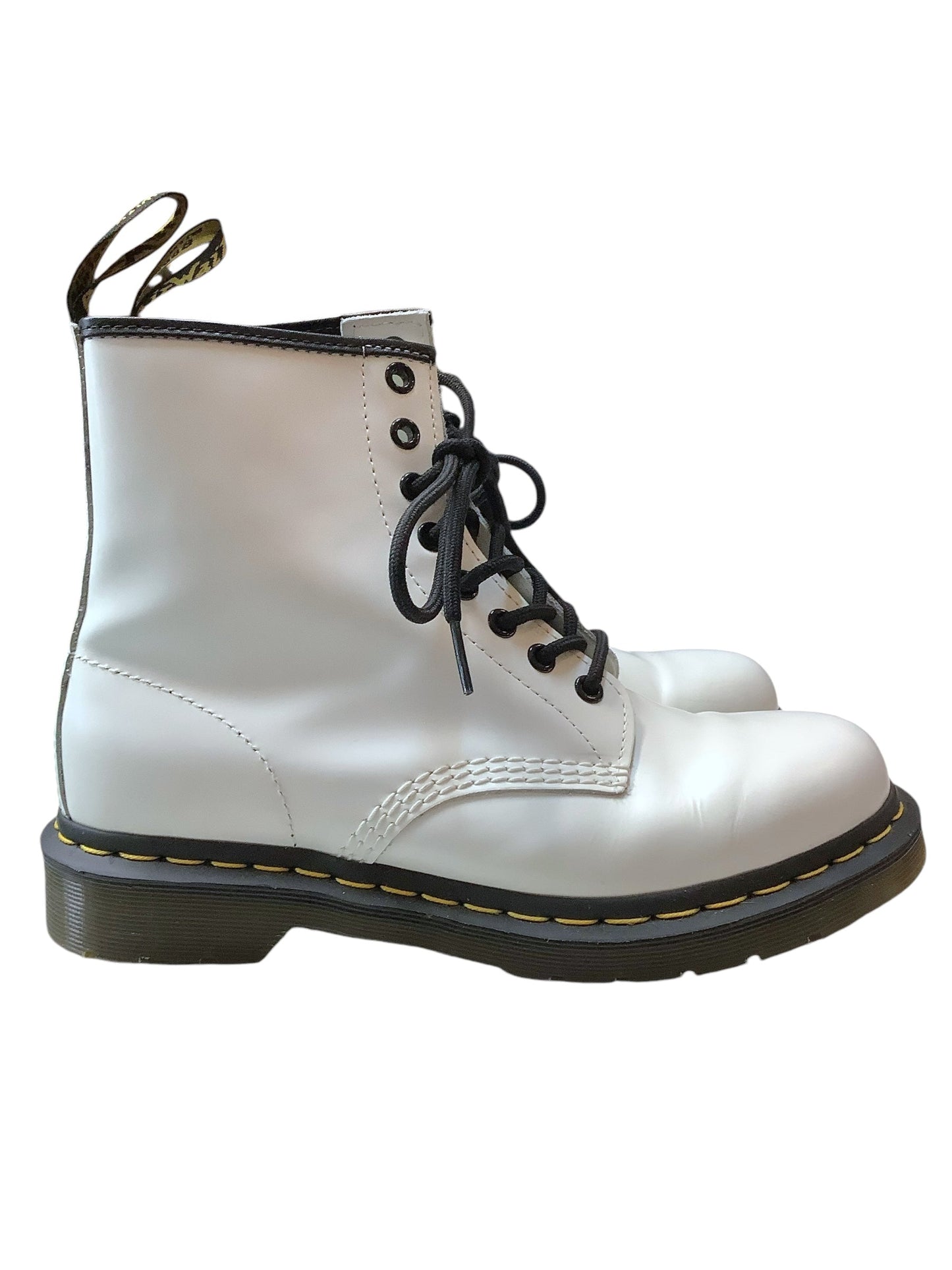 Boots Mid-calf Flats By Dr Martens In White, Size: 8