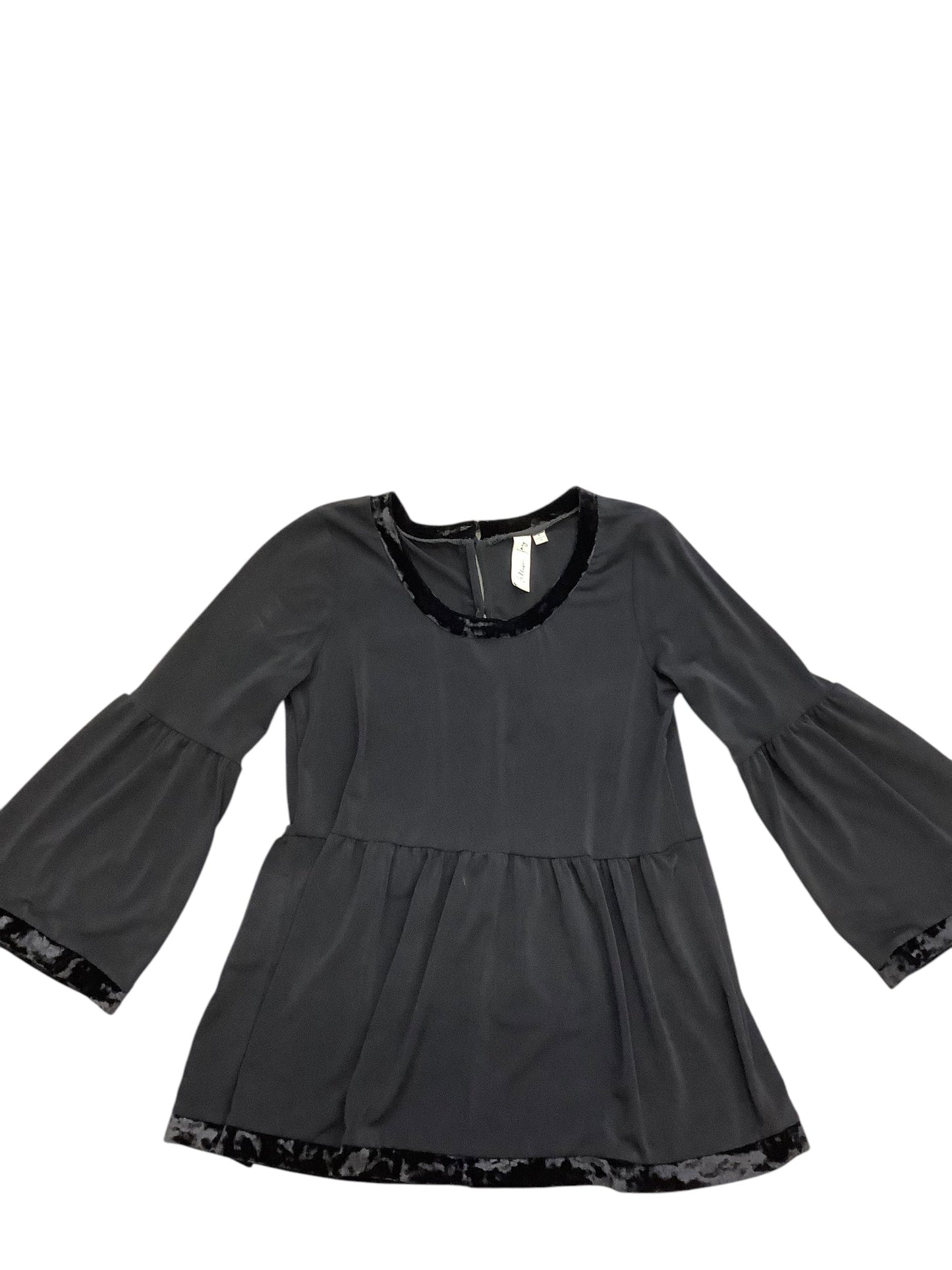 Blouse 3/4 Sleeve By Allison Joy In Black, Size: S