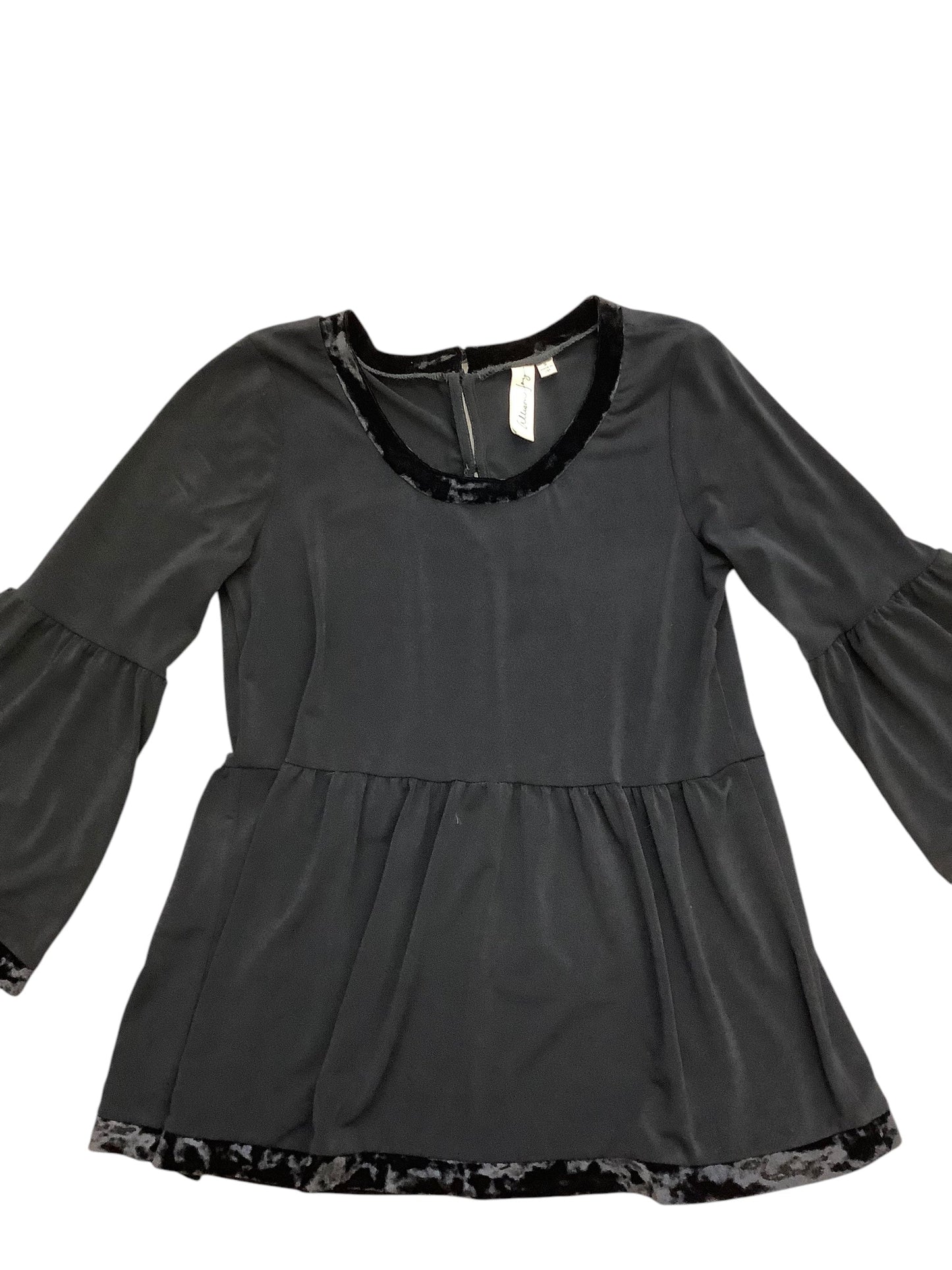 Blouse 3/4 Sleeve By Allison Joy In Black, Size: S