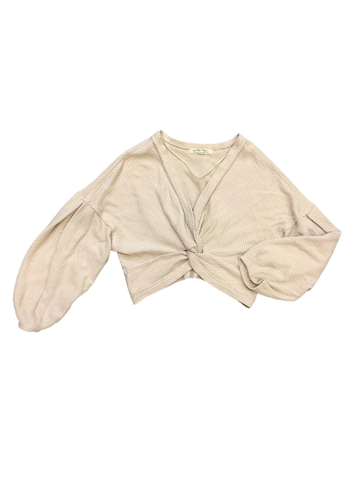 Top Long Sleeve By We The Free In Tan, Size: L