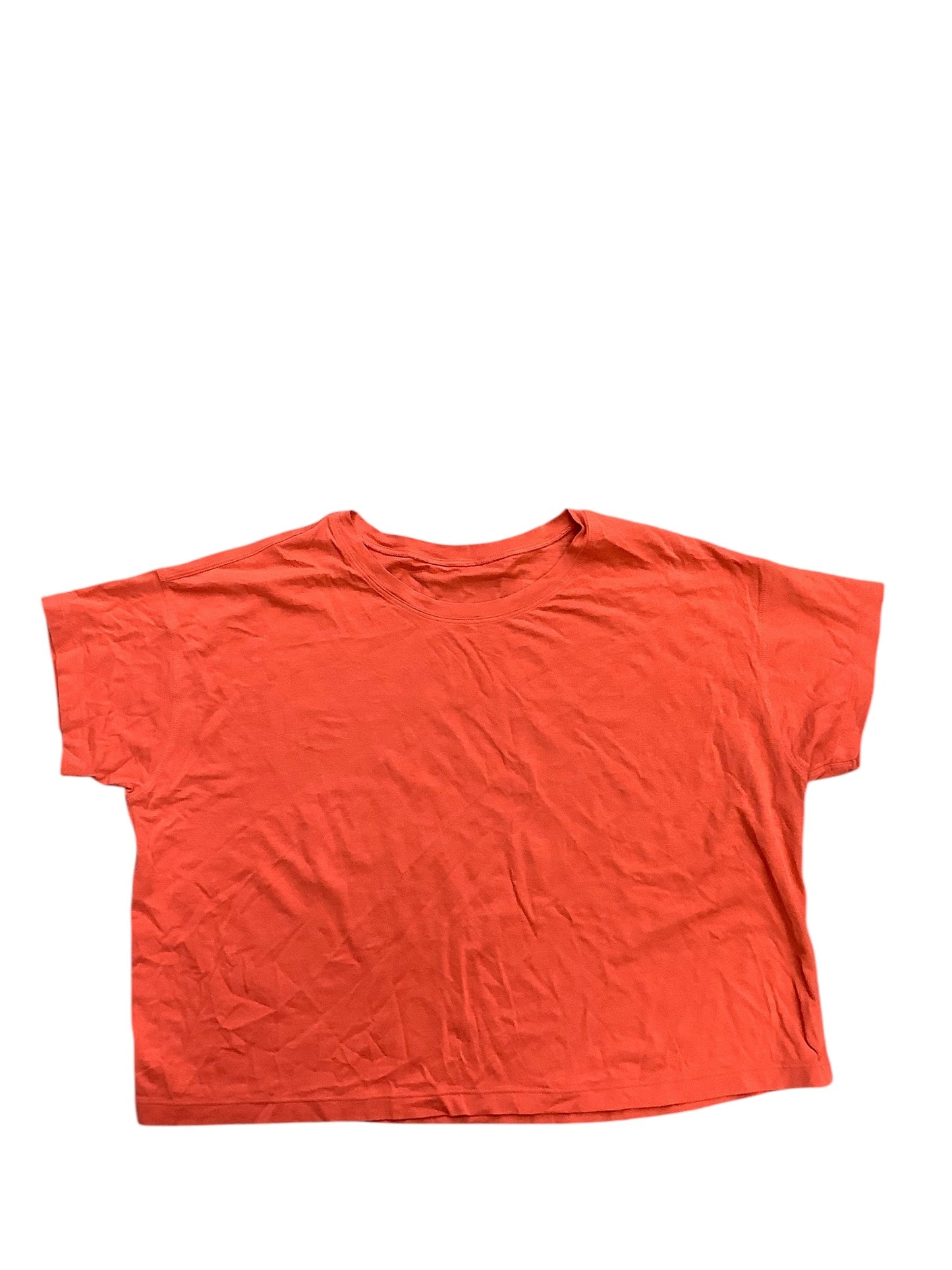 Athletic Top Short Sleeve By Lululemon In Orange