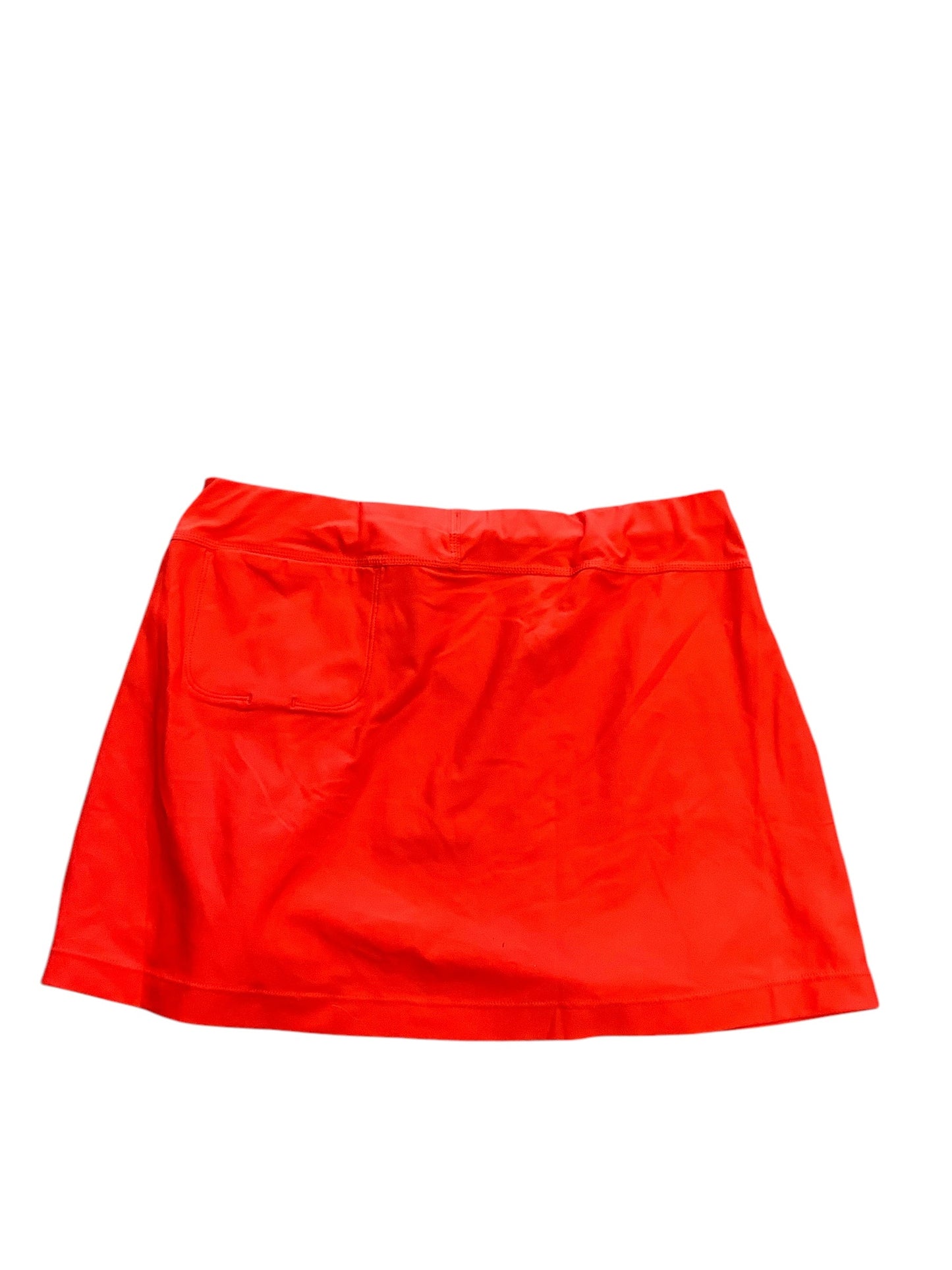 Athletic Skort By Nike In Orange, Size: M