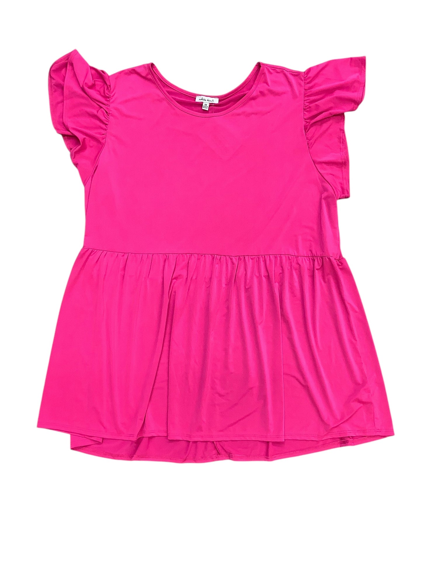 Top Sleeveless By White Birch In Pink, Size: 3x