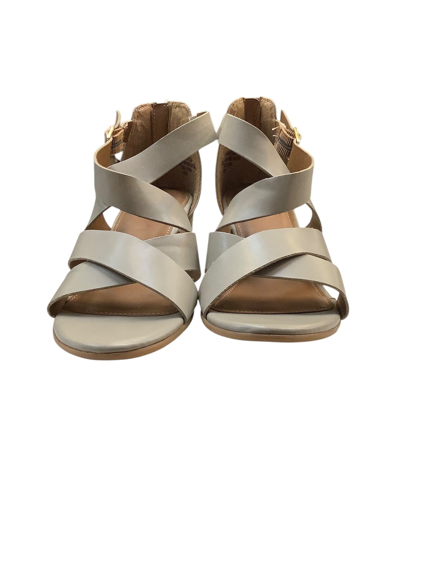 Sandals Heels Block By Sofft In Tan, Size: 7