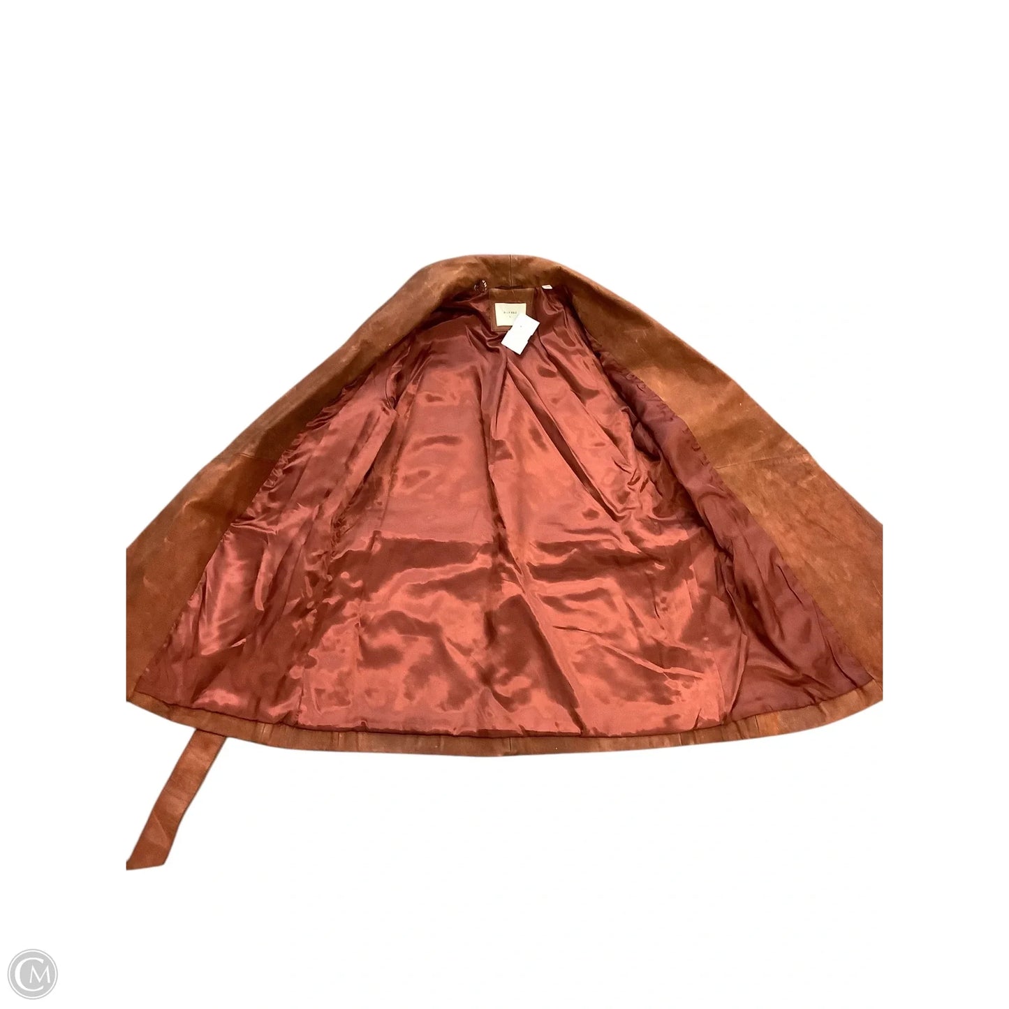 Jacket Leather By Cma In Brown, Size: S