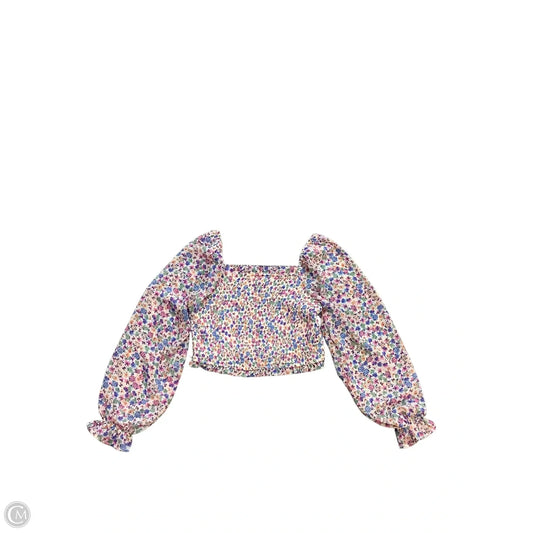 Top Long Sleeve By Japna In Multi-colored, Size: L