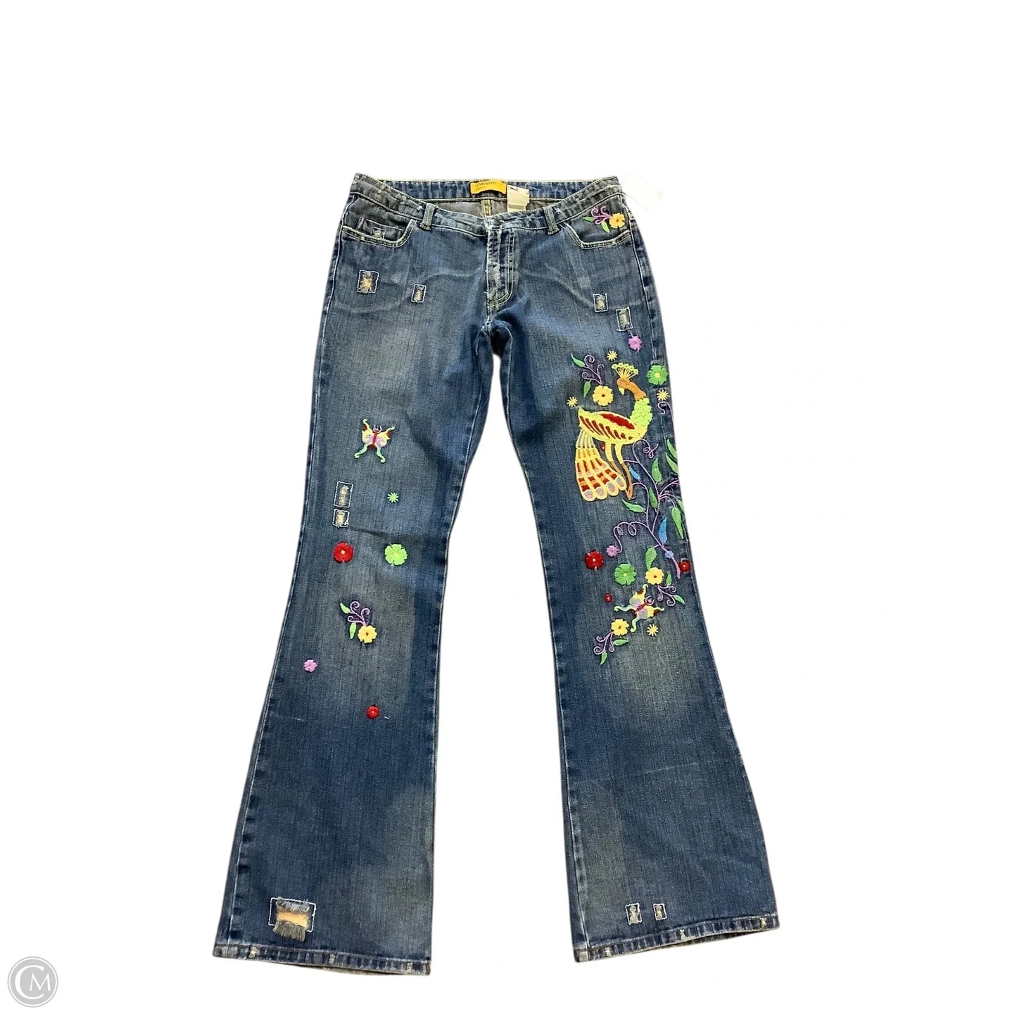 Jeans Boot Cut By Cmc In Blue Denim, Size: 12