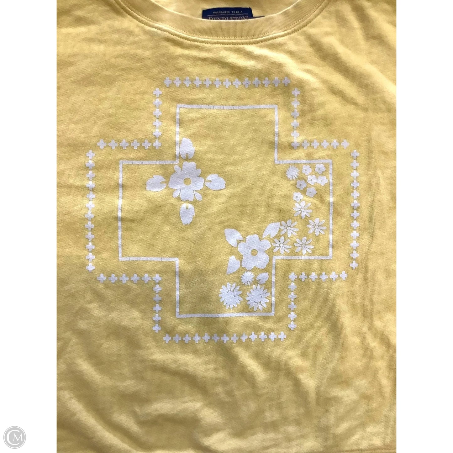 Sweatshirt Crewneck By Pendleton In Yellow, Size: L