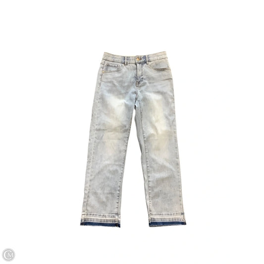 Jeans Straight By Tribal In Blue Denim, Size: 4