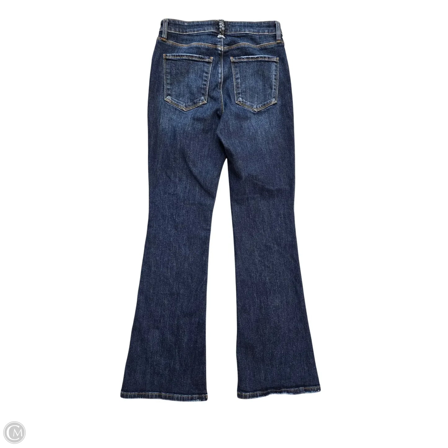 Jeans Flared By Kut In Blue Denim, Size: 0