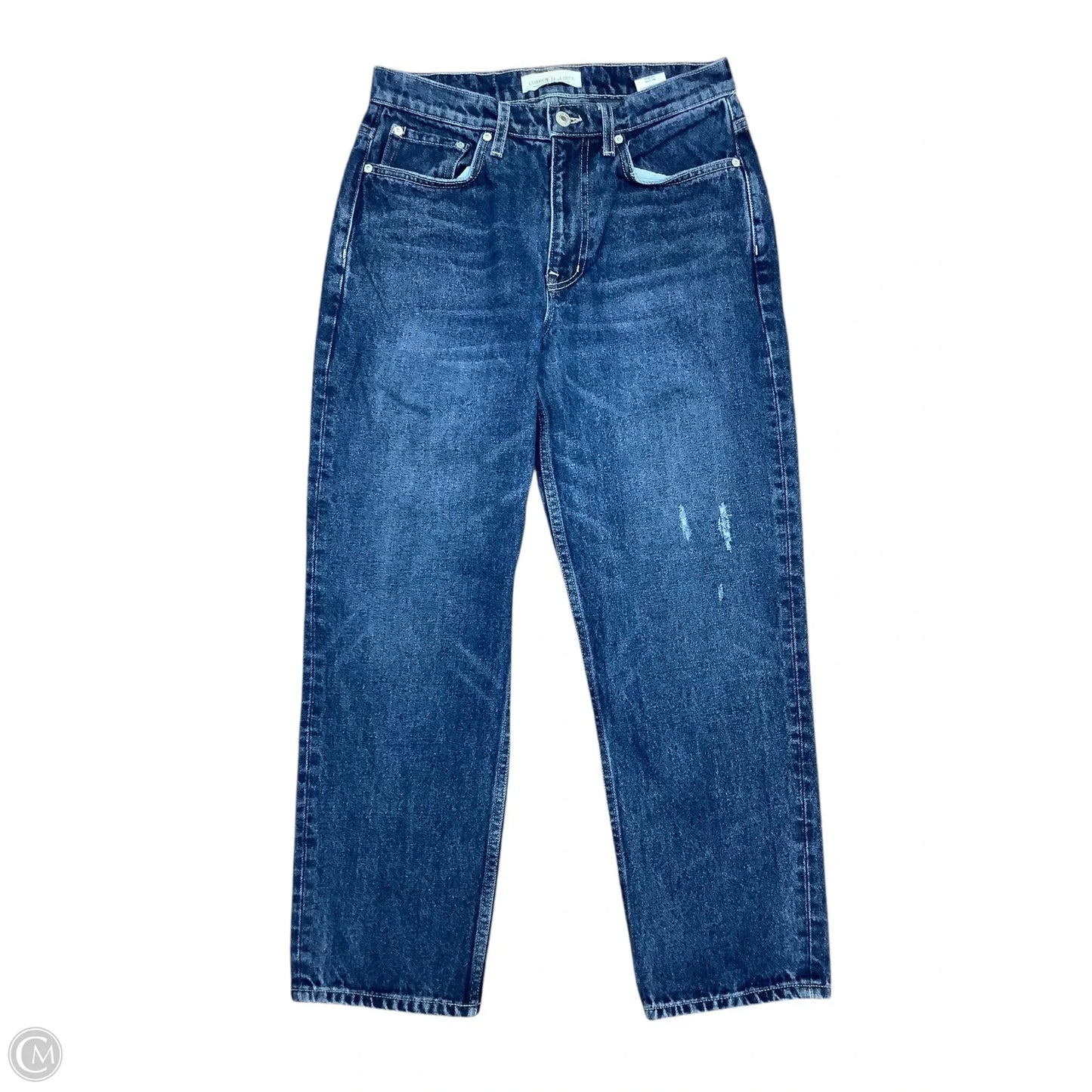 Jeans Straight By Current/elliott In Blue Denim, Size: 4(26)