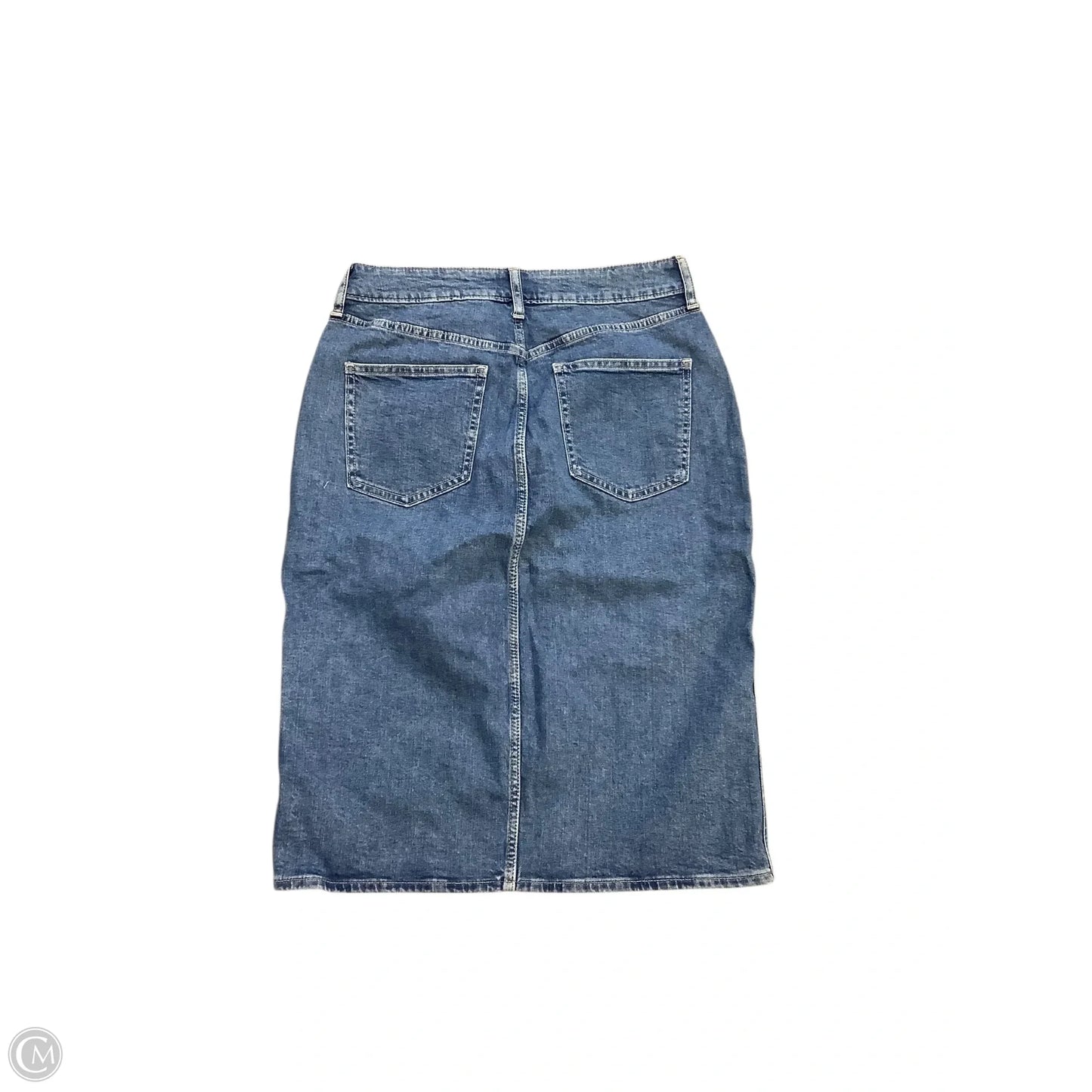 Skirt Midi By Gap In Blue Denim, Size: 10