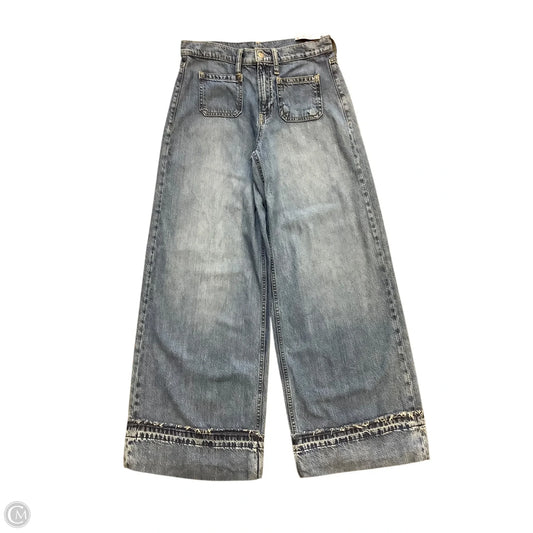 Jeans Wide Leg By Gap In Blue Denim, Size: 2L