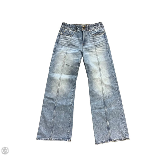Jeans Wide Leg By Loft In Blue Denim, Size: 4
