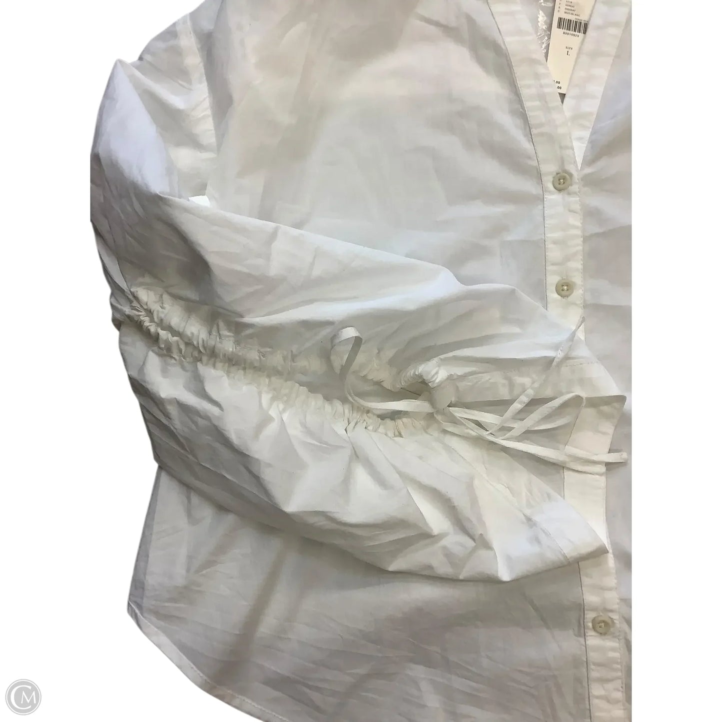 Blouse Long Sleeve By Pilcro In White, Size: L