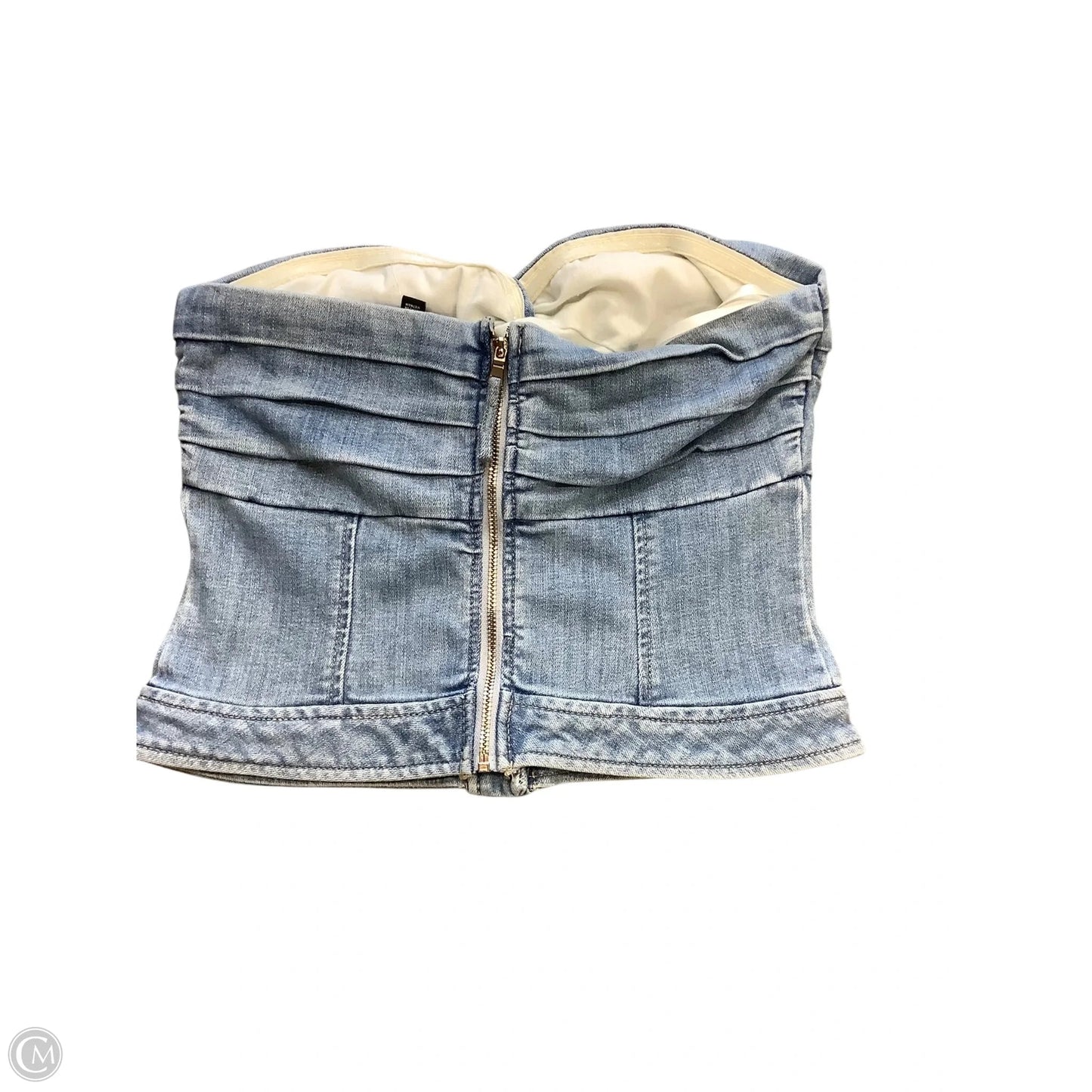 Top Sleeveless By White House Black Market In Blue Denim, Size: 0