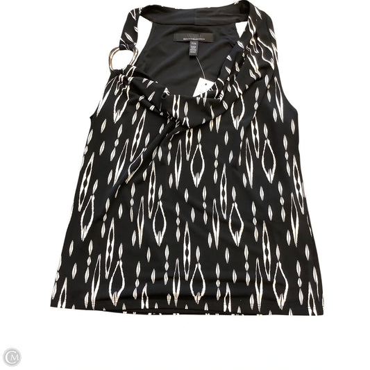 Top Sleeveless By White House Black Market In Black & White, Size: Xxs