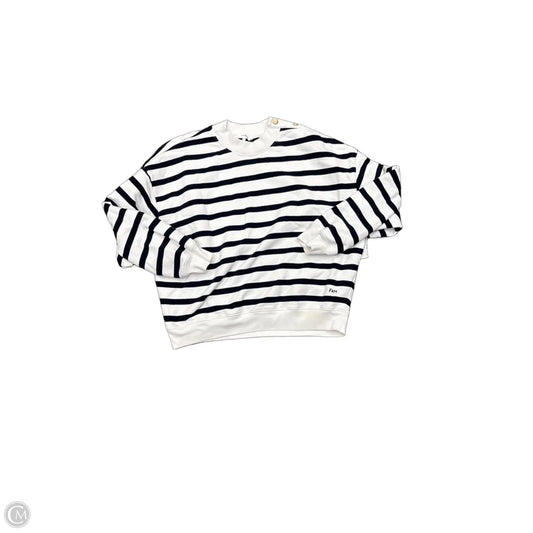 Top Long Sleeve Basic By Frame In Striped Pattern, Size: M