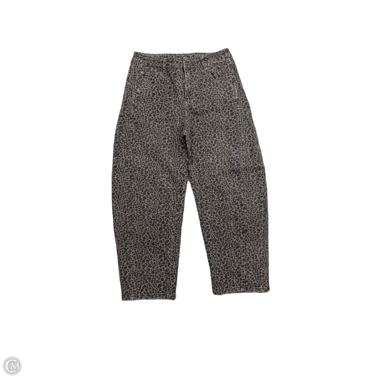Jeans Wide Leg By Clothes Mentor In Animal Print, Size: L