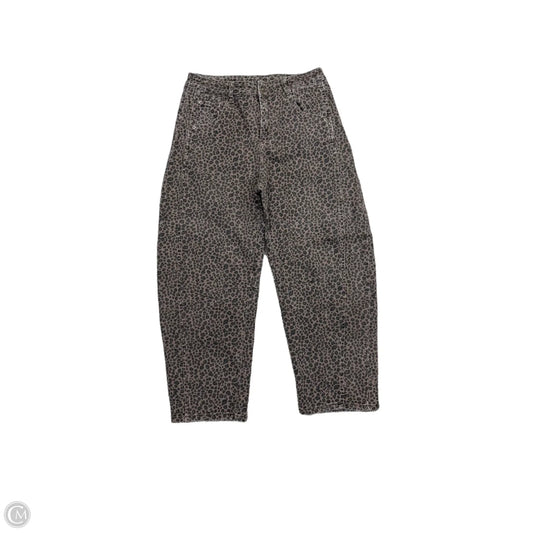 Jeans Wide Leg By Clothes Mentor In Animal Print, Size: L
