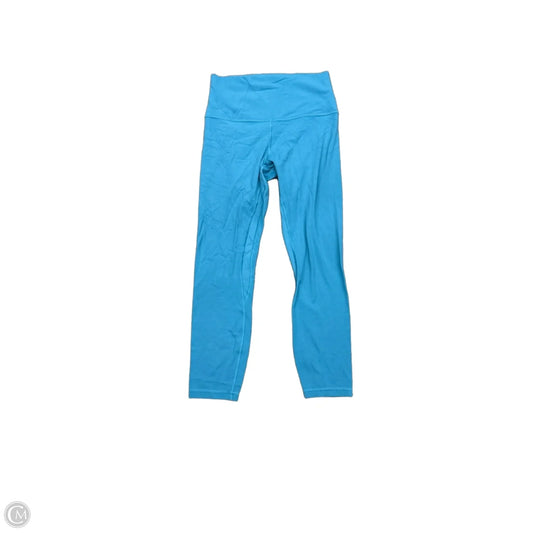 Athletic Leggings By Lululemon In Aqua, Size: S