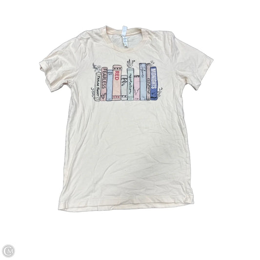 Top Short Sleeve Basic By Bella + Canvas In Grey & Tan, Size: S