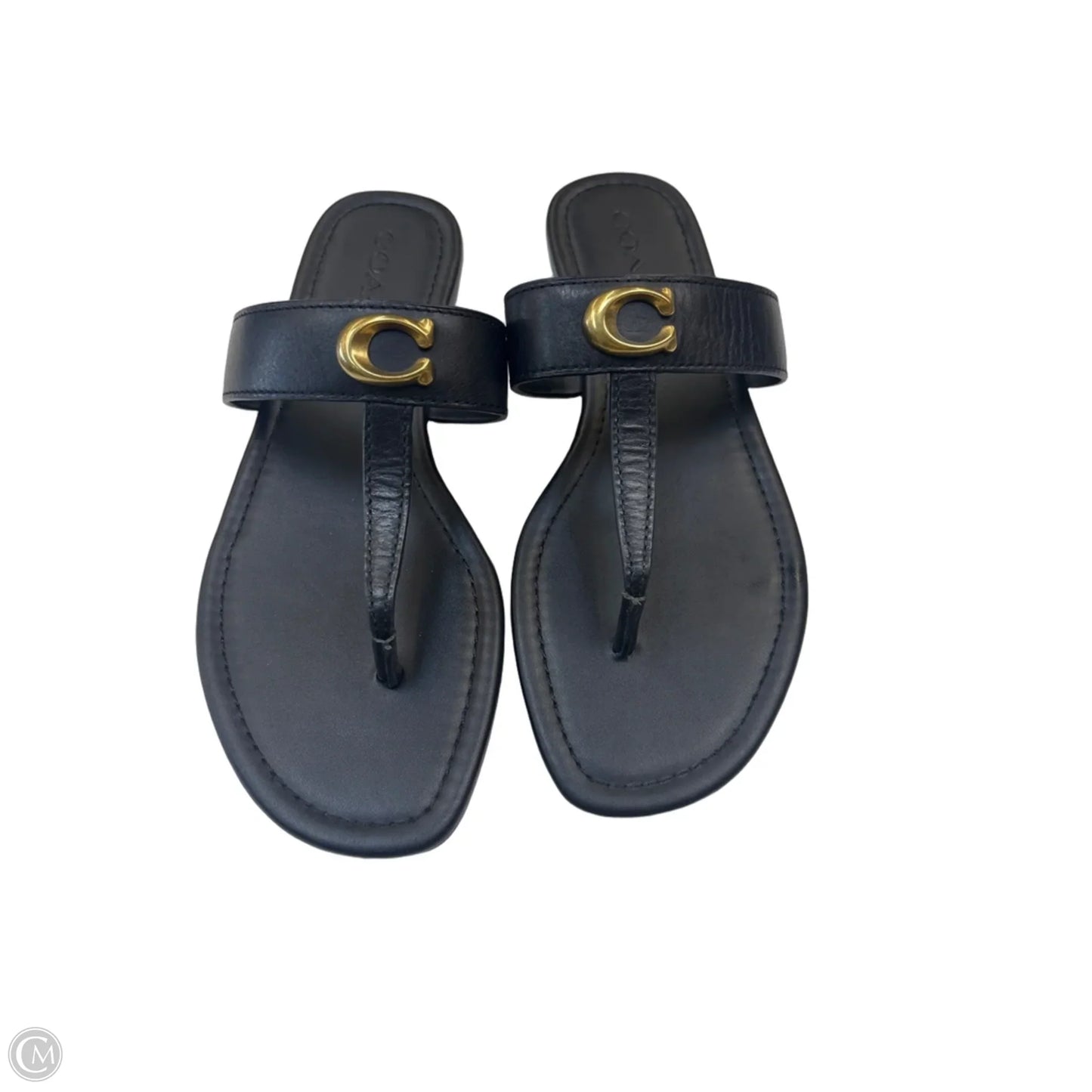 Sandals Designer By Coach In Black, Size: 7.5