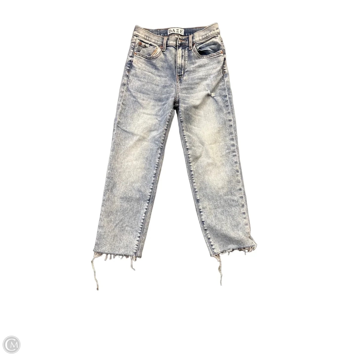 Jeans Straight By Daze Denim In Blue Denim, Size: 0