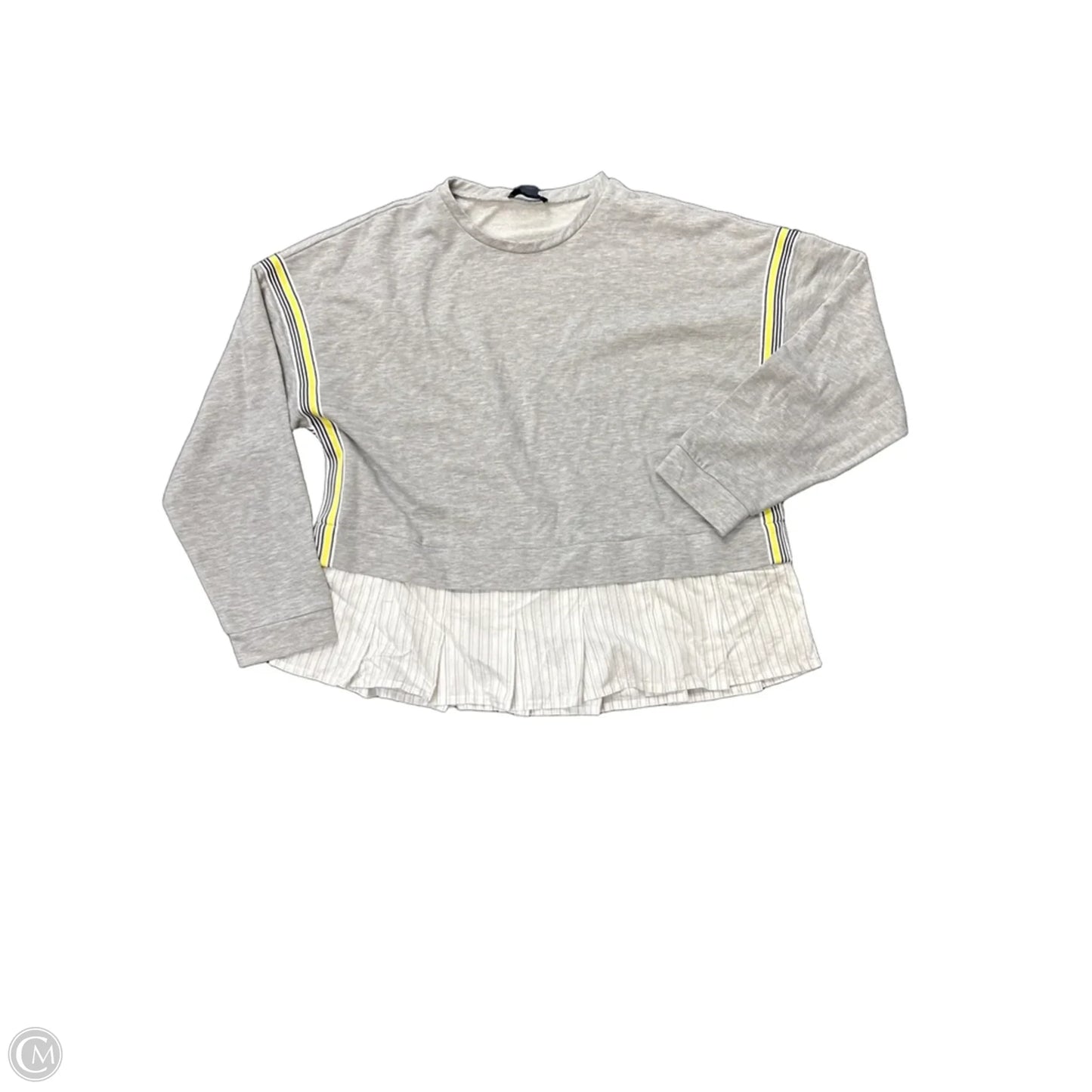 Top Long Sleeve By Maeve In Grey, Size: M