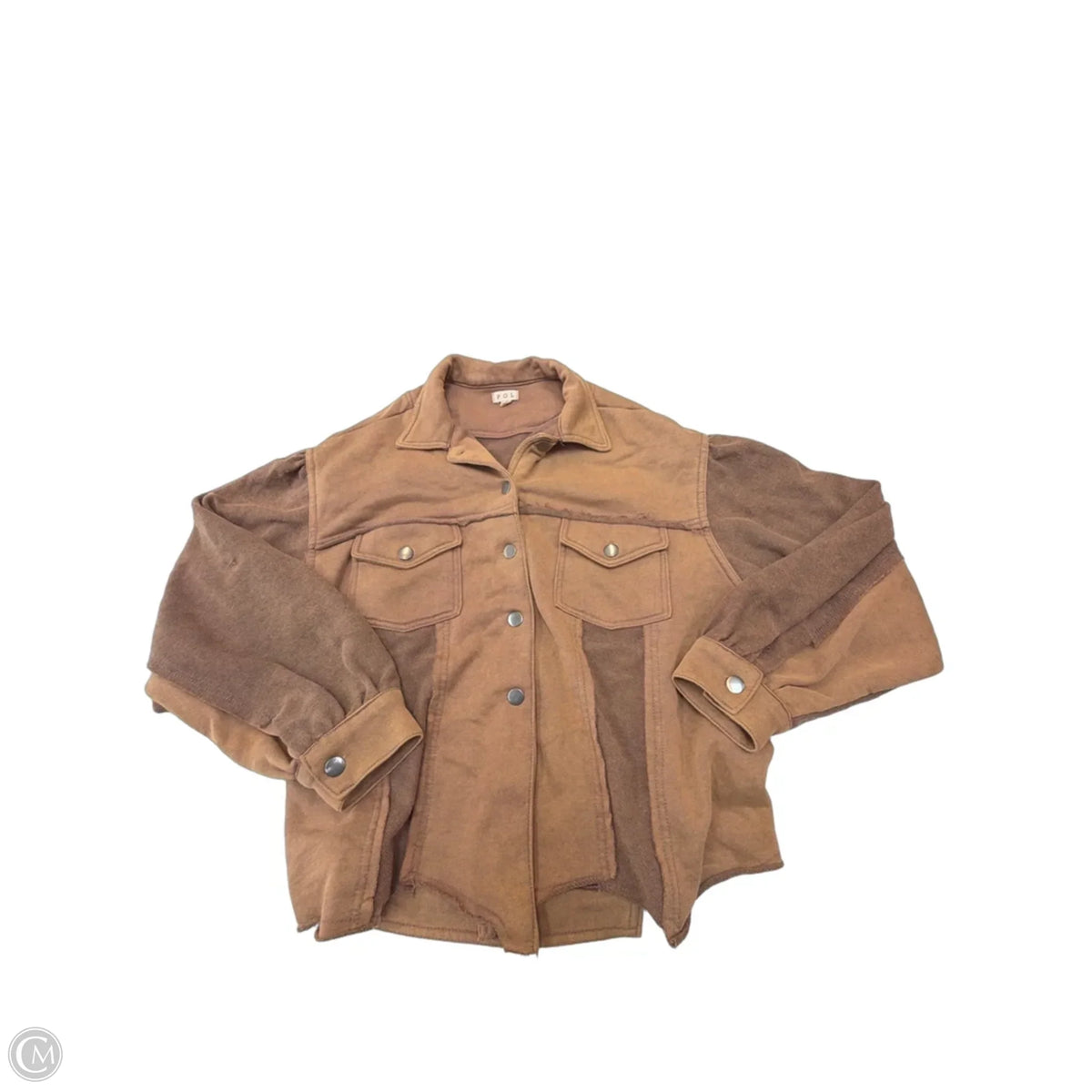 Jacket Other By Pol In Brown, Size: L