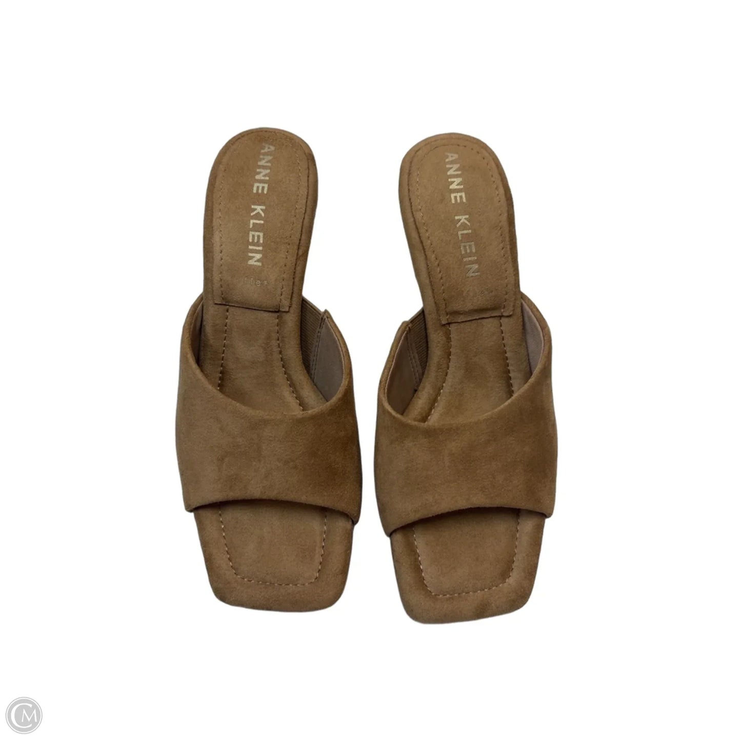 Sandals Heels Kitten By Anne Klein In Tan, Size: 7
