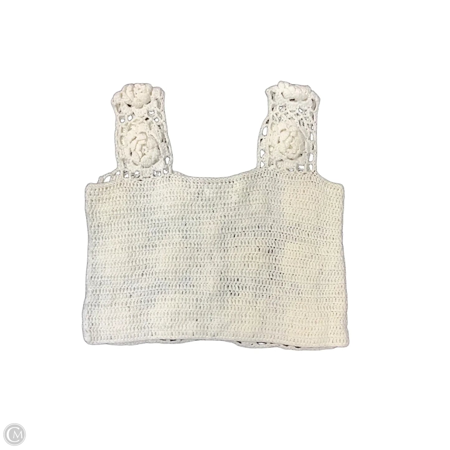 Vest Sweater By Cmc In White, Size: S