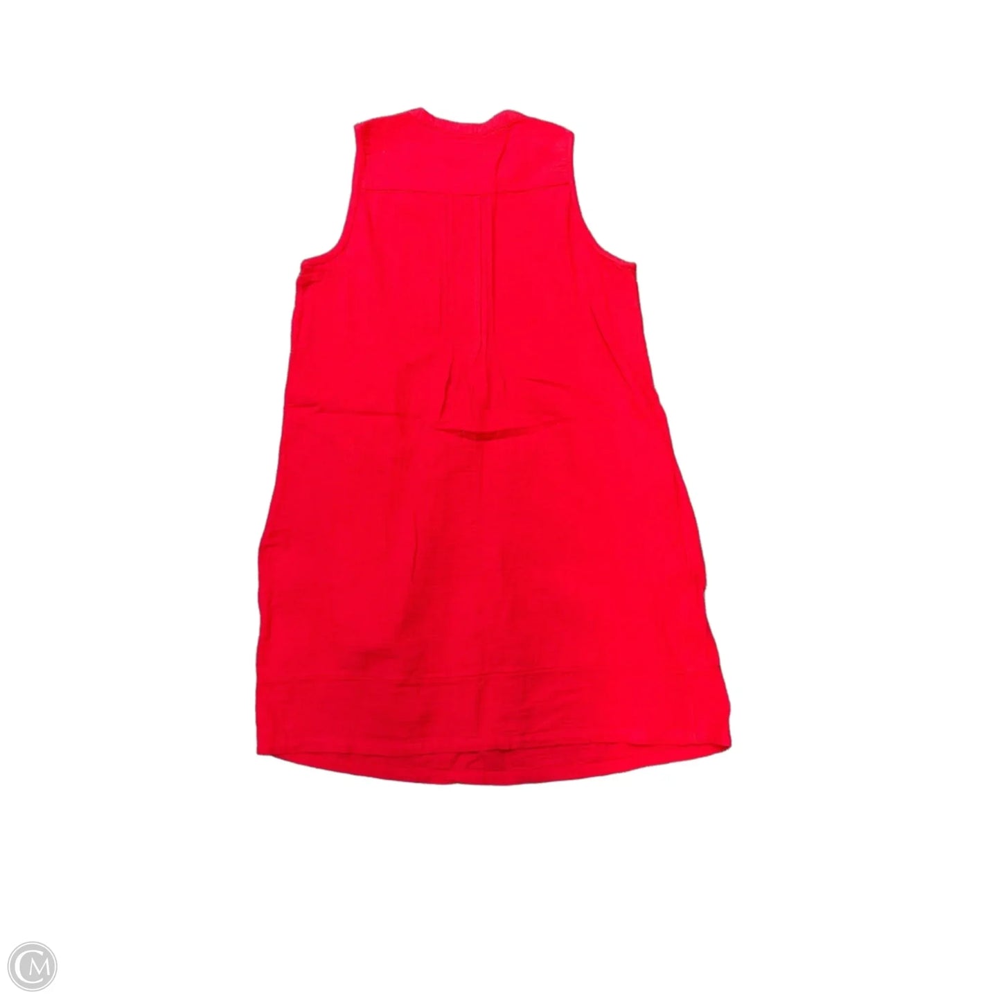 Dress Casual Short By Quince In Red & White, Size: M