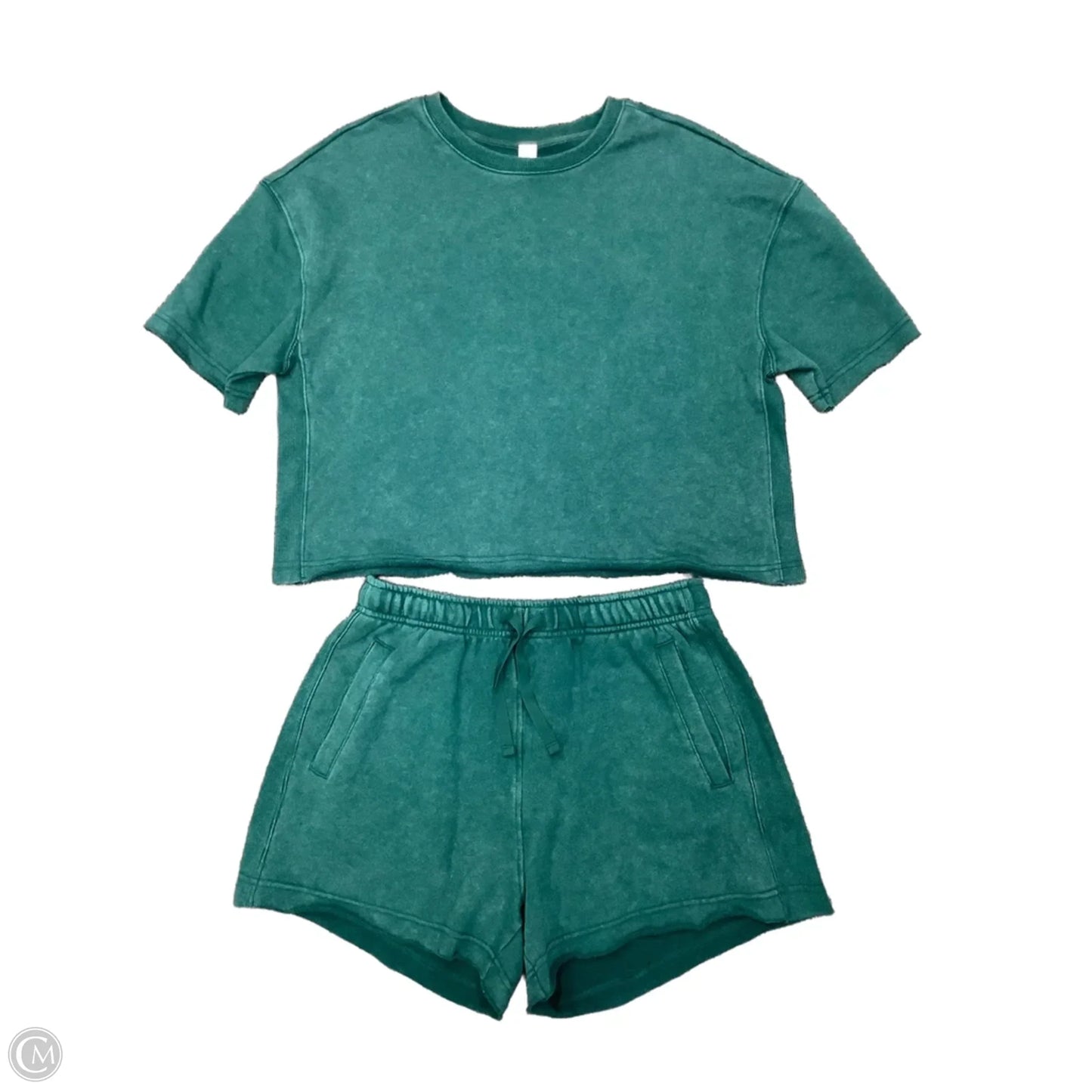 Shorts Set By Yogalicious In Green, Size: M