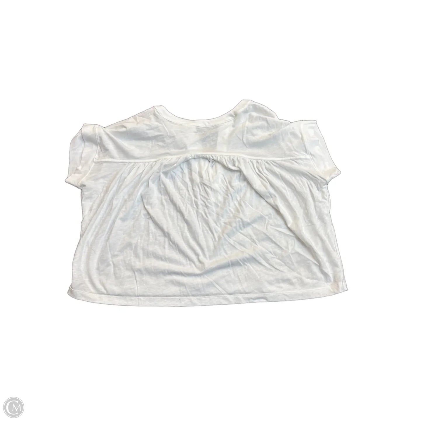 Top Short Sleeve By Loft In White, Size: M