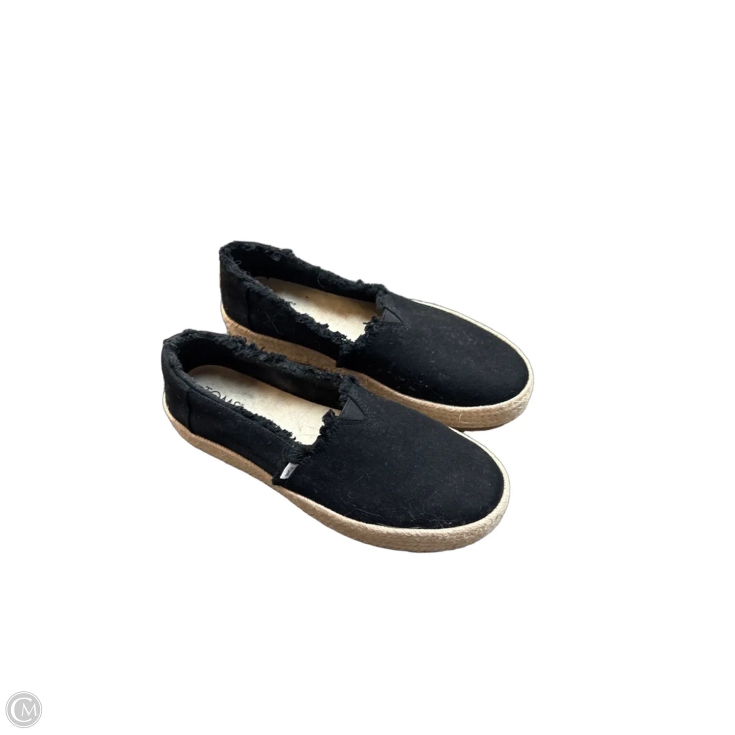 Shoes Flats By Toms In Black, Size: 8.5