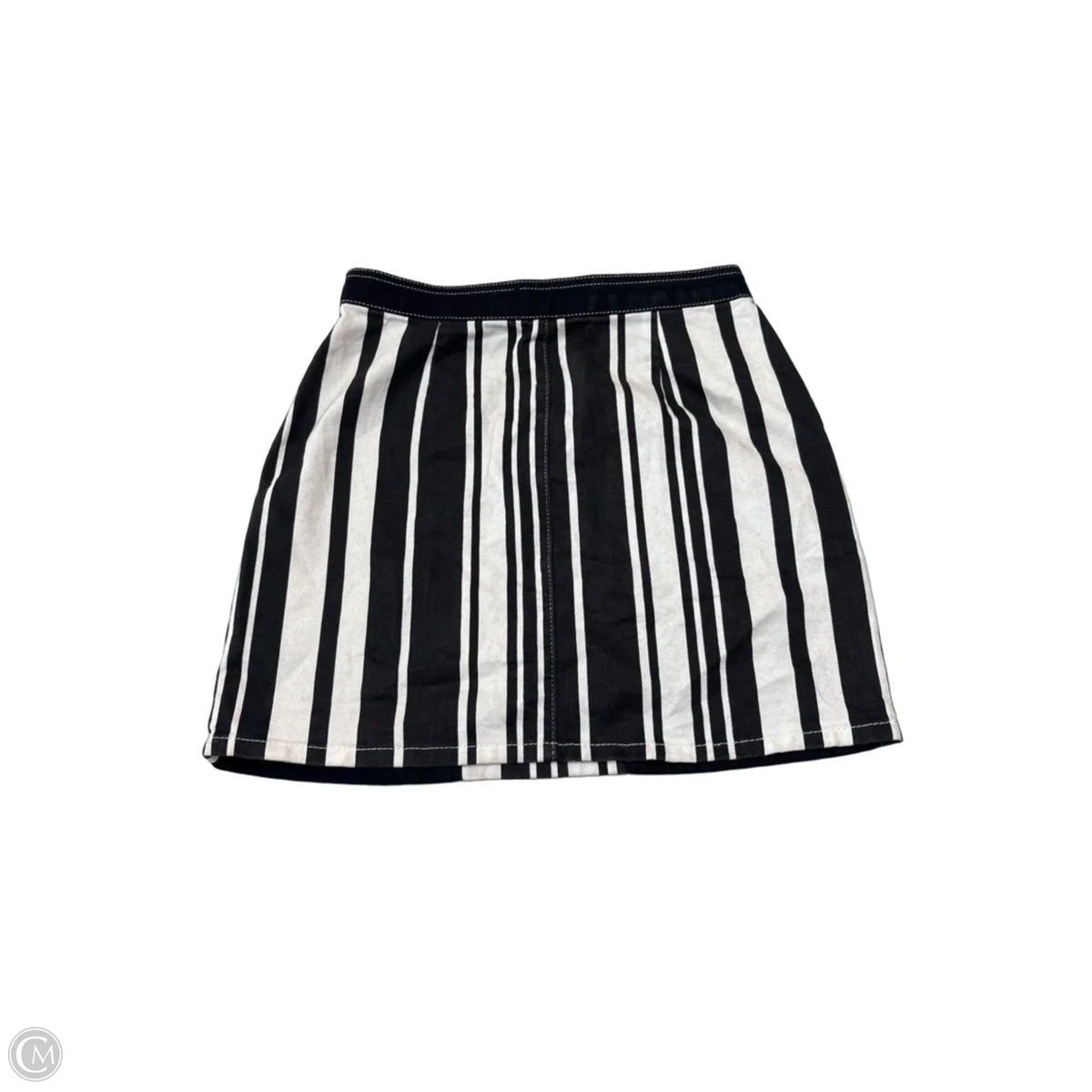Skirt Mini & Short By Bdg In Black & White, Size: S