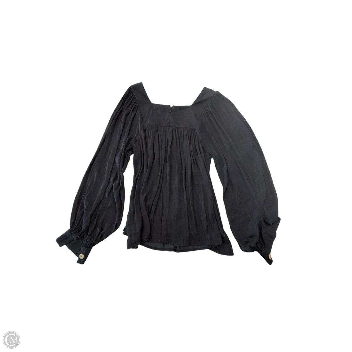 Top Long Sleeve By Halogen In Black, Size: Lp